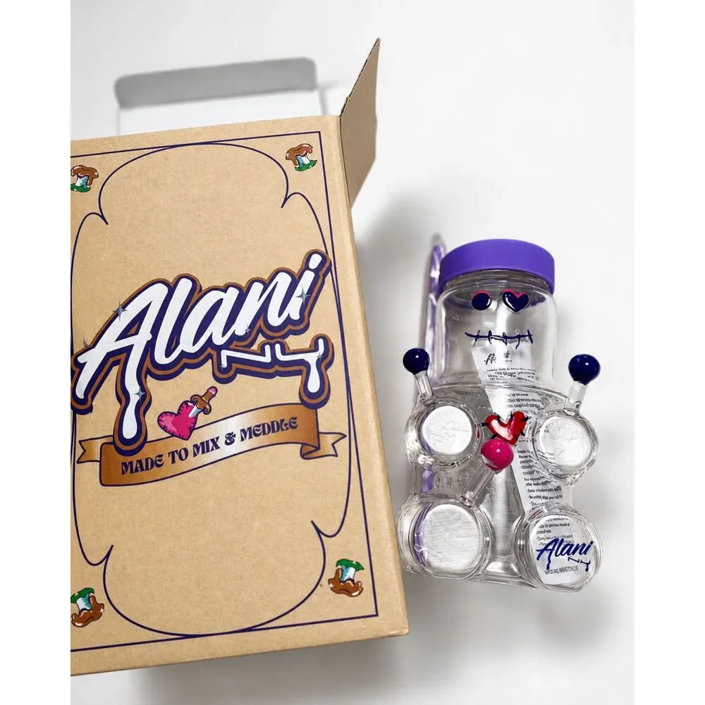 Alani Nu Hexie Glass Cup Limited Edition Curious Collection NEW IN BOX + Straw